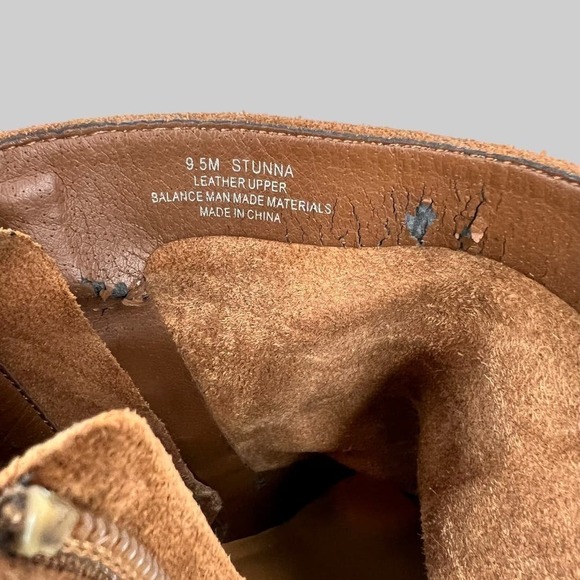 DOLCE VITA Suede Ankle Boots The Stunna in Tan Brown Women's 9.5 - Picture 13 of 14